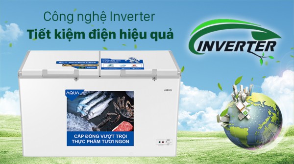Tủ đông AQUA Inverter 425 lít AQF-C5701E 