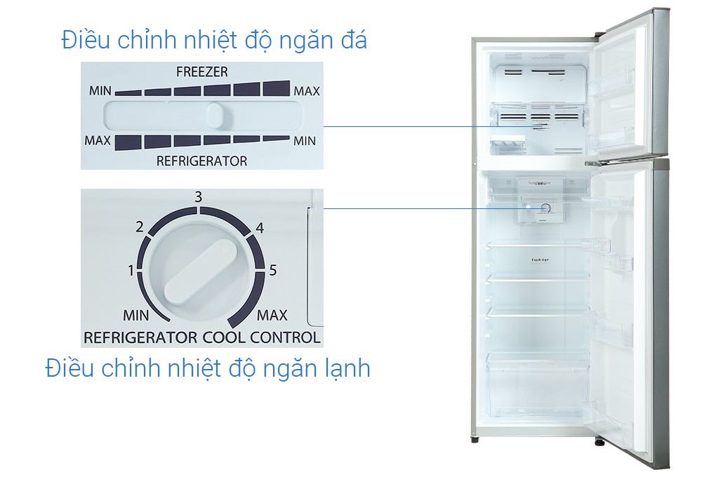 Tủ lạnh Casper Inverter 258 lít RT-270VD 
