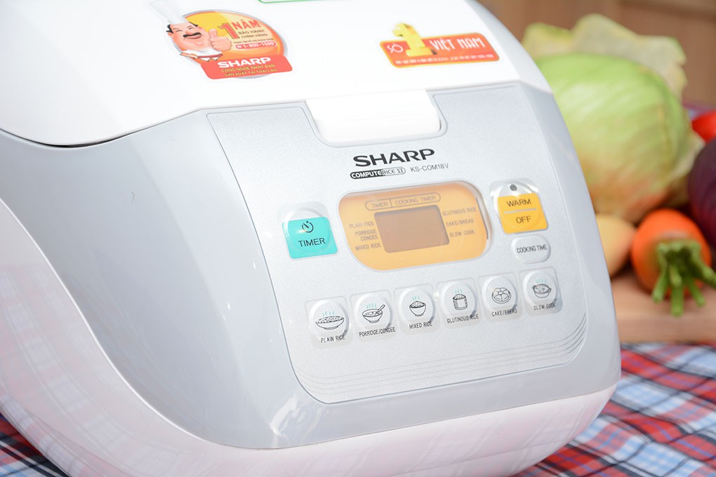 Nồi cơm điện tử Sharp 1.8 lít KS-COM18V 